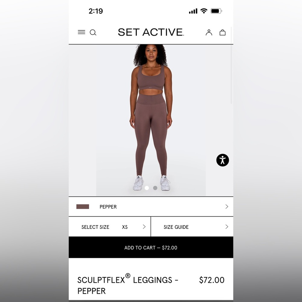 Chocolate Brown Set Active Set
